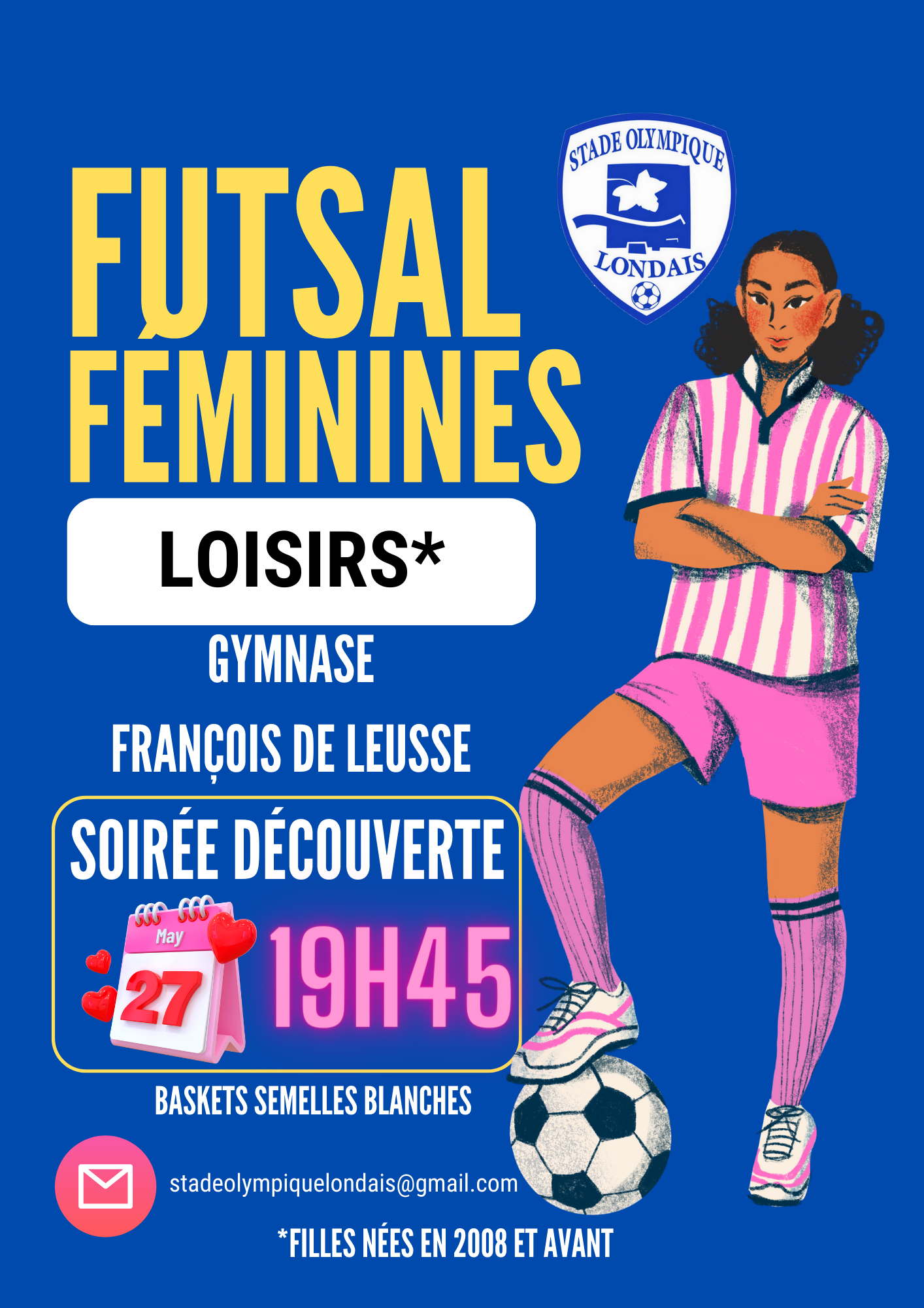 affiche feminines loisirs futsal