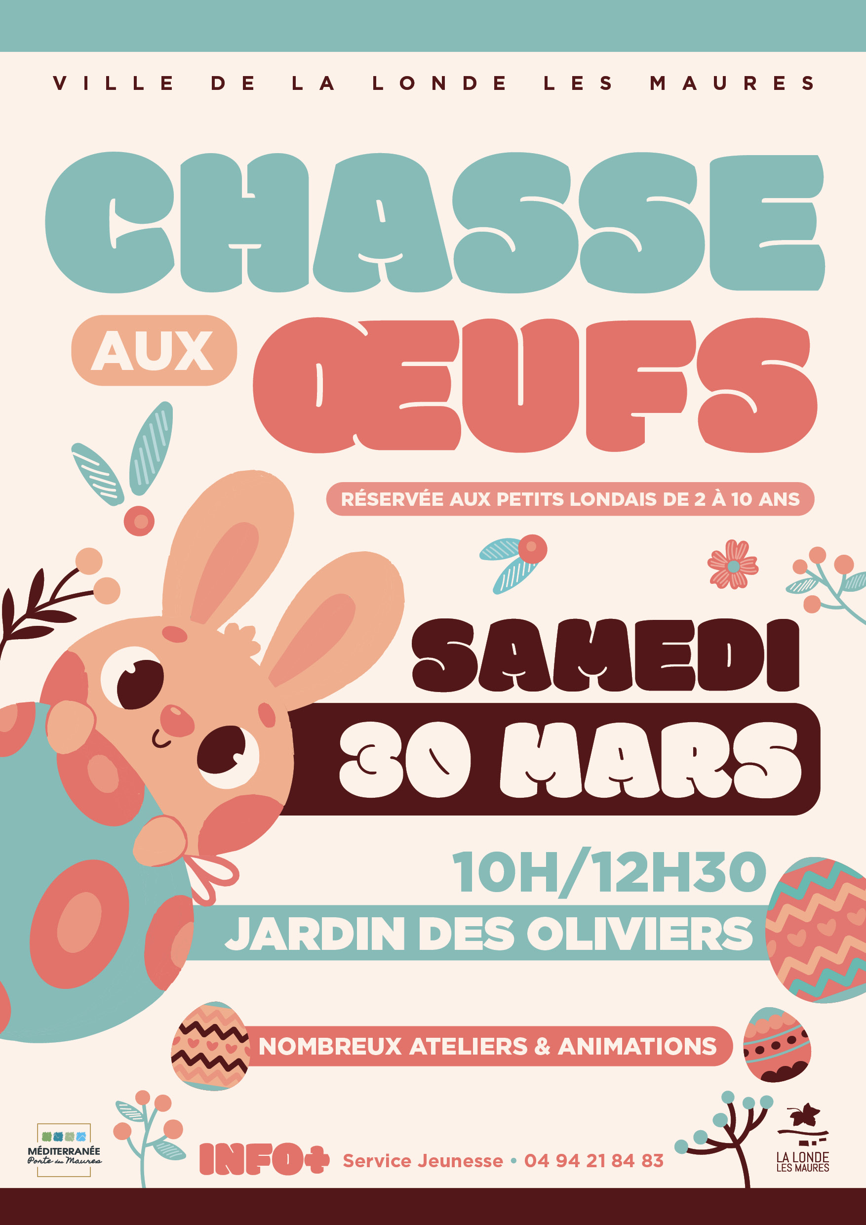 CHASSE OEUFS PAQUES 2024