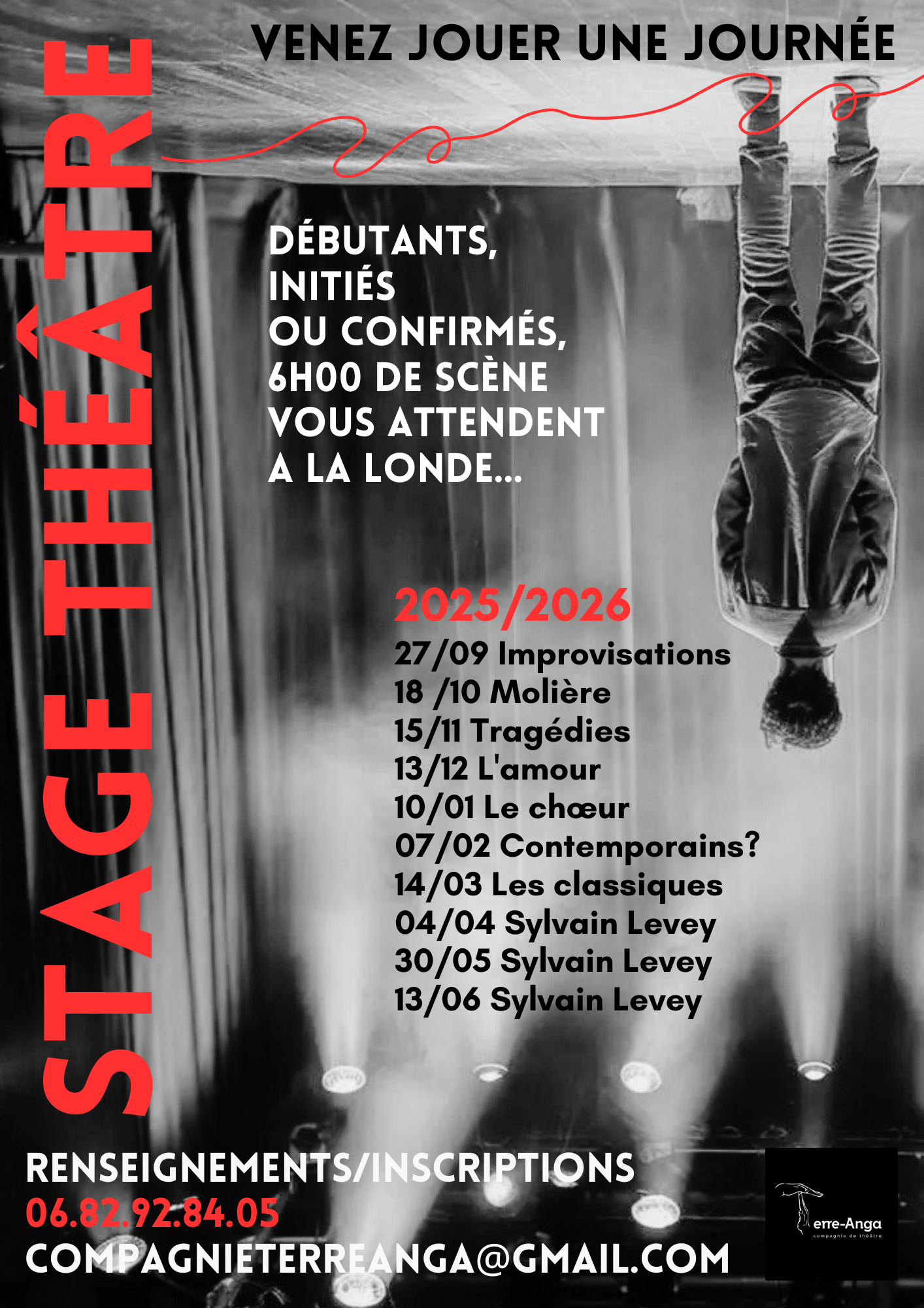 Stages de théâtre adultes dates annuelles