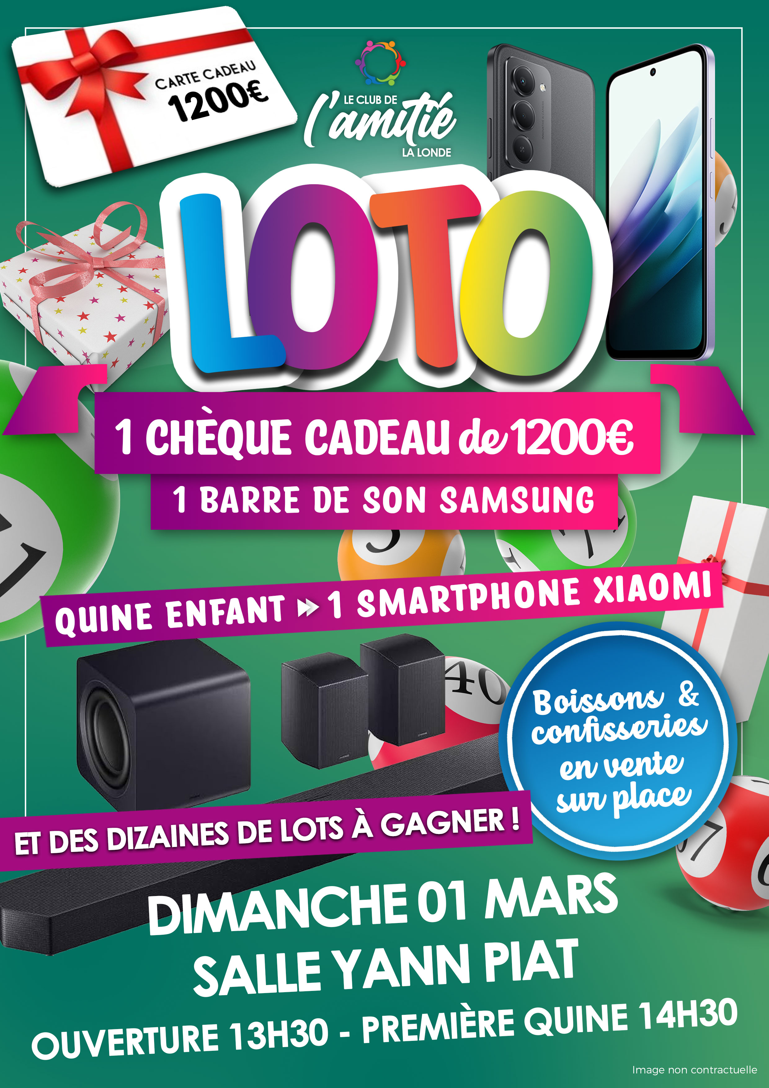 Loto Club de lamitié Mars 2026 PANNEAU