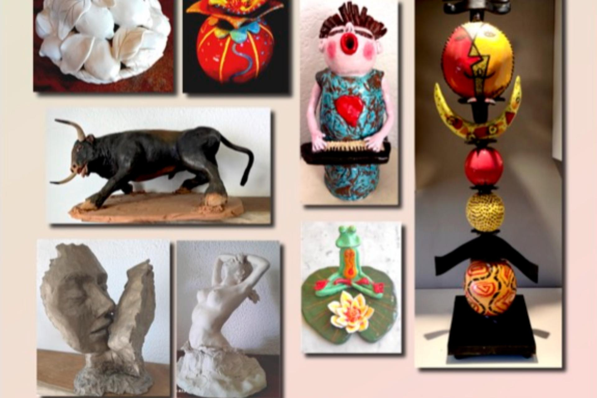 Exposition de sculptures en terre cuite